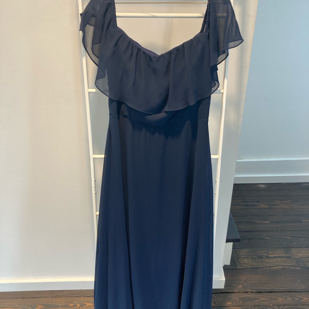 Bill Levkoff Navy Size 8. Style 1500. Bridesmaid dress